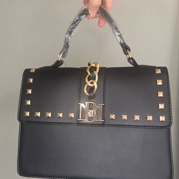 Badgley Mischka Handbags - NWT Badgley Mischka Black Studded Handbag